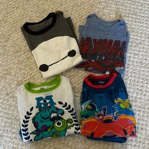 PIXAR Baymax/Big Hero 6/ Monsters Inc Boys lot - size 7/8